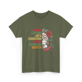 Mama Latina Chingona Mexican T-Shirt - Military Green