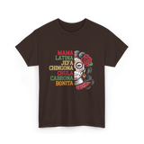 Mama Latina Chingona Mexican T-Shirt - Dark Chocolate