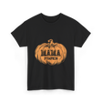 Mama Pumpkin Halloween Pumpkin T-Shirt - Black