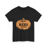 Mama Pumpkin Halloween Pumpkin T-Shirt - Black