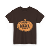 Mama Pumpkin Halloween Pumpkin T-Shirt - Dark Chocolate