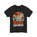 Mama Saurus Dinosaur T-Shirt - Black