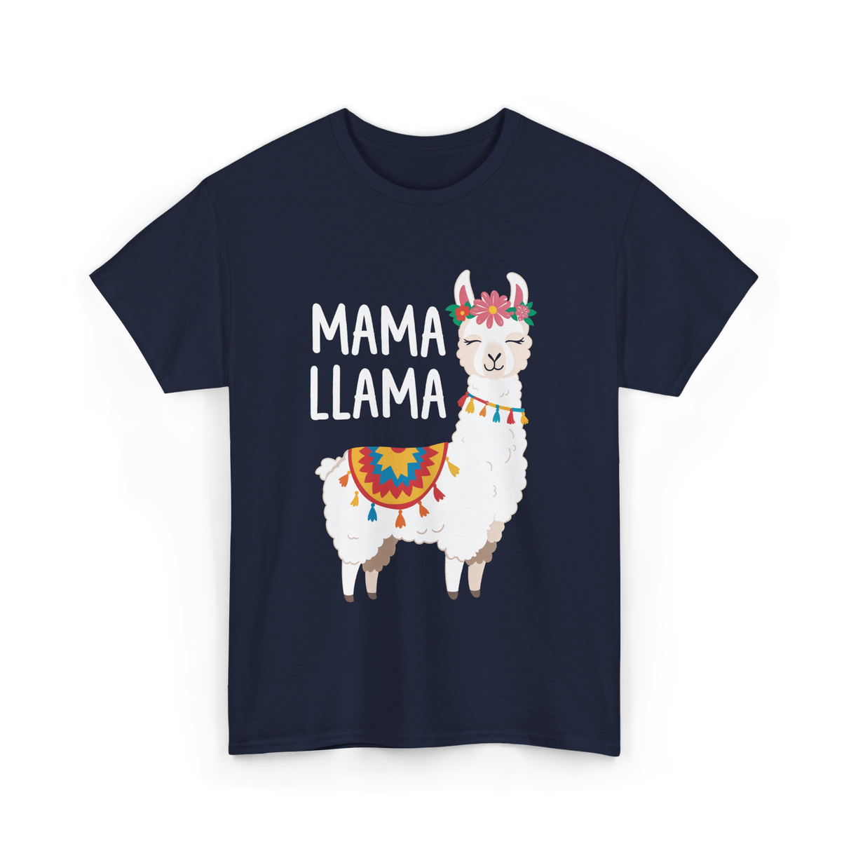 Mama Llama T-Shirt - Navy