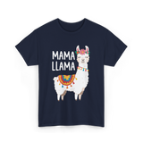 Mama Llama T-Shirt - Navy