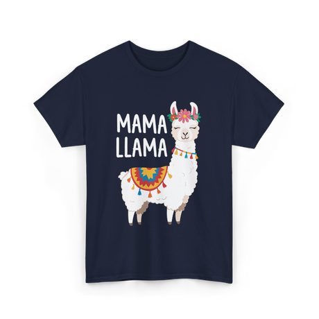 Mama Llama T-Shirt - Navy