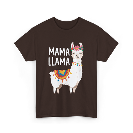 Mama Llama T-Shirt - Dark Chocolate