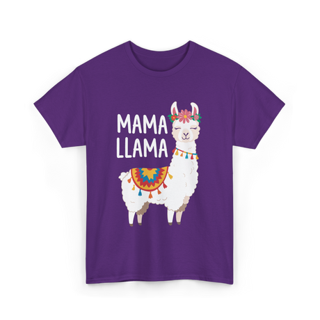 Mama Llama T-Shirt - Purple