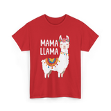 Mama Llama T-Shirt - Red