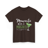 Mamacita Needs A Margarita T-Shirt - Dark Chocolate