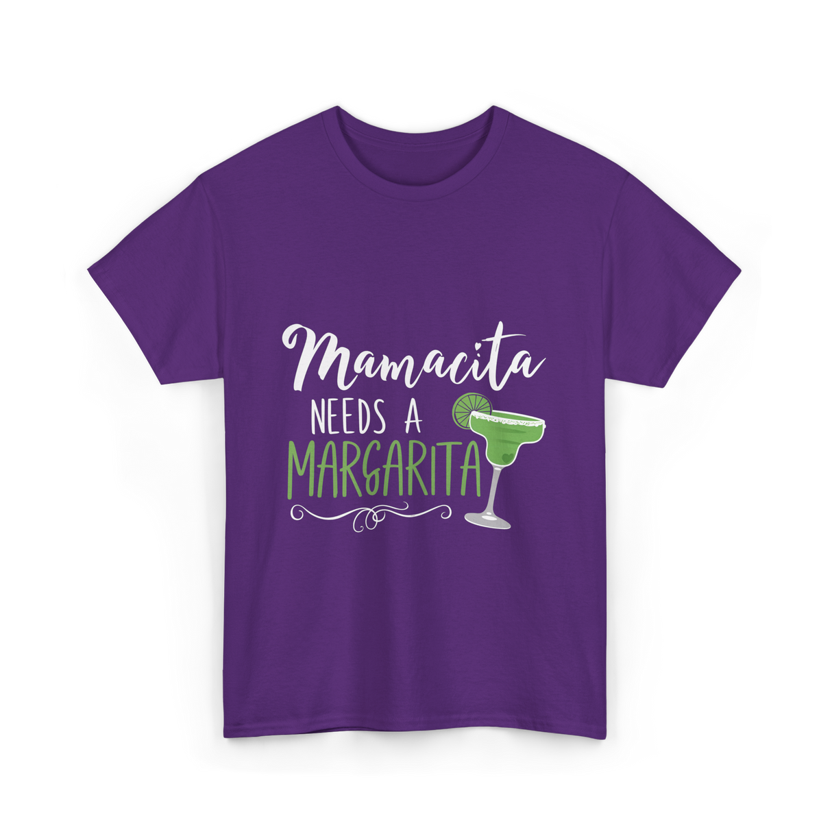 Mamacita Needs A Margarita T-Shirt - Purple