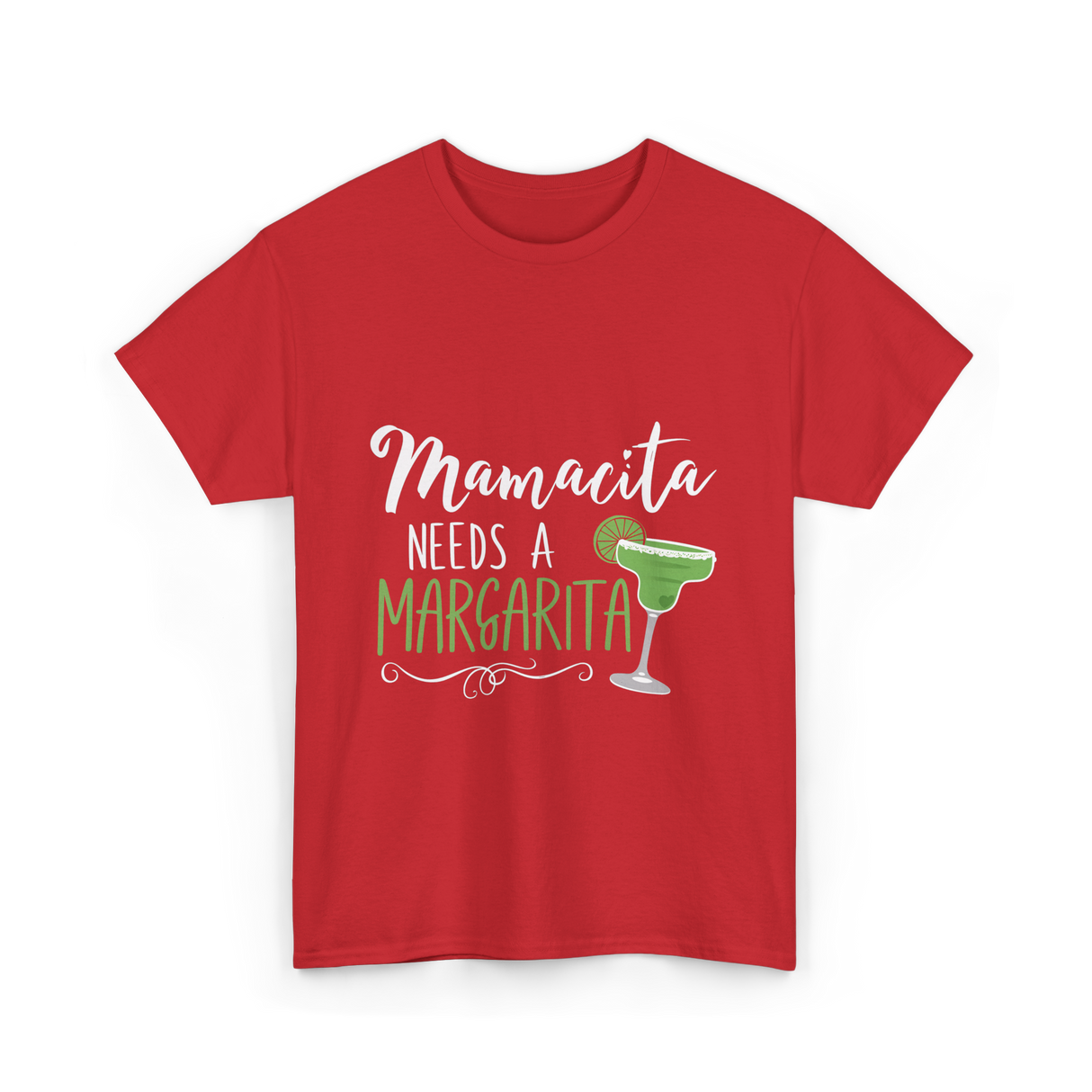 Mamacita Needs A Margarita T-Shirt - Red