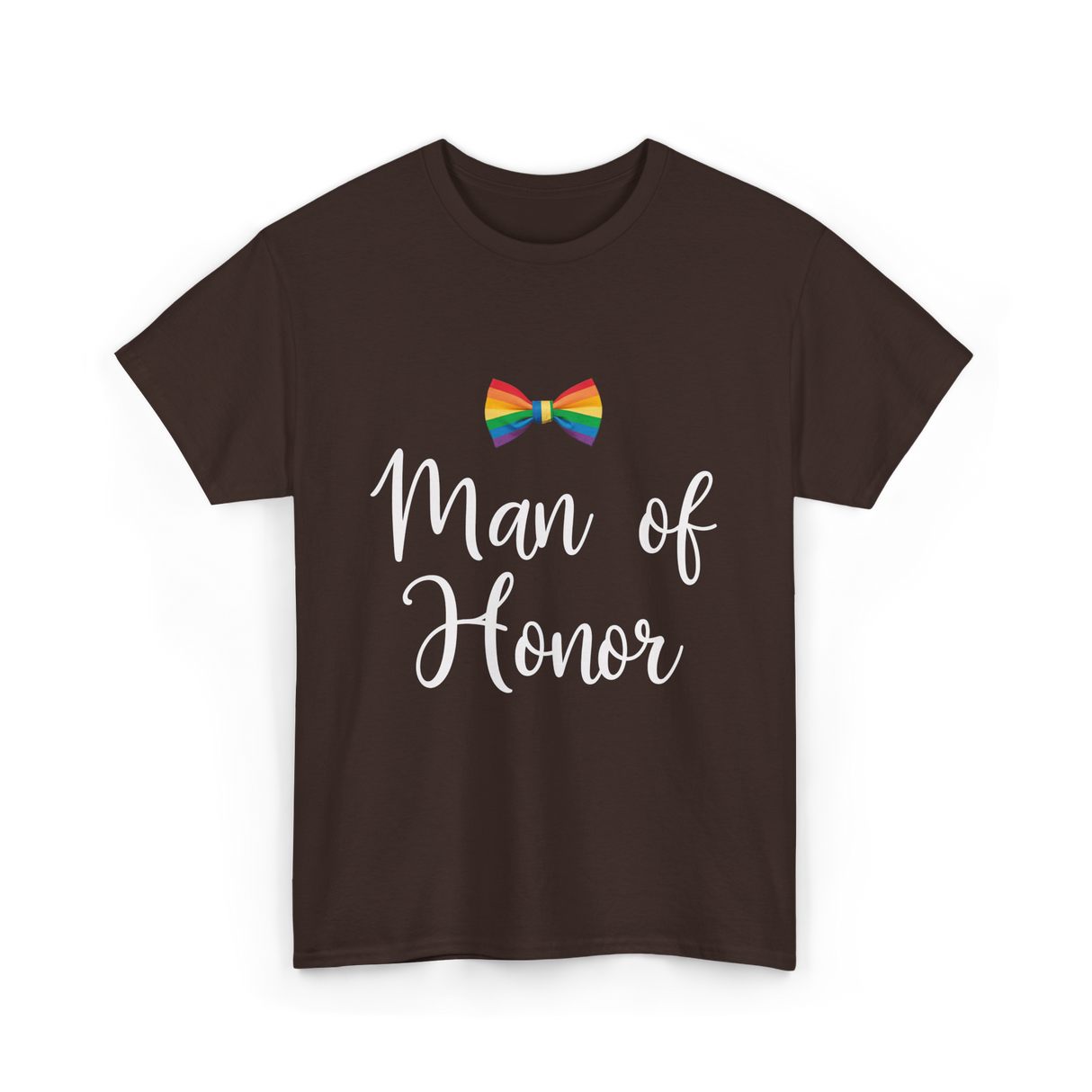 Man of Honor LGBT Pride T-Shirt - Dark Chocolate