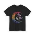 Mandala Dragonfly Moon Dragonflies T-Shirt - Black