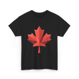 Maple Leaf Canada Day Maple Leaf T-Shirt - Black