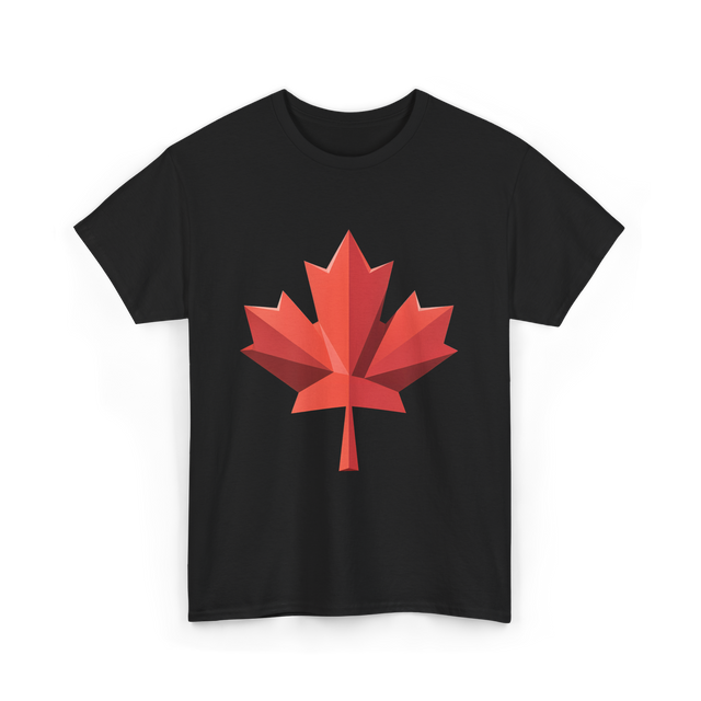 Maple Leaf Canada Day Maple Leaf T-Shirt - Black