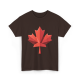 Maple Leaf Canada Day Maple Leaf T-Shirt - Dark Chocolate