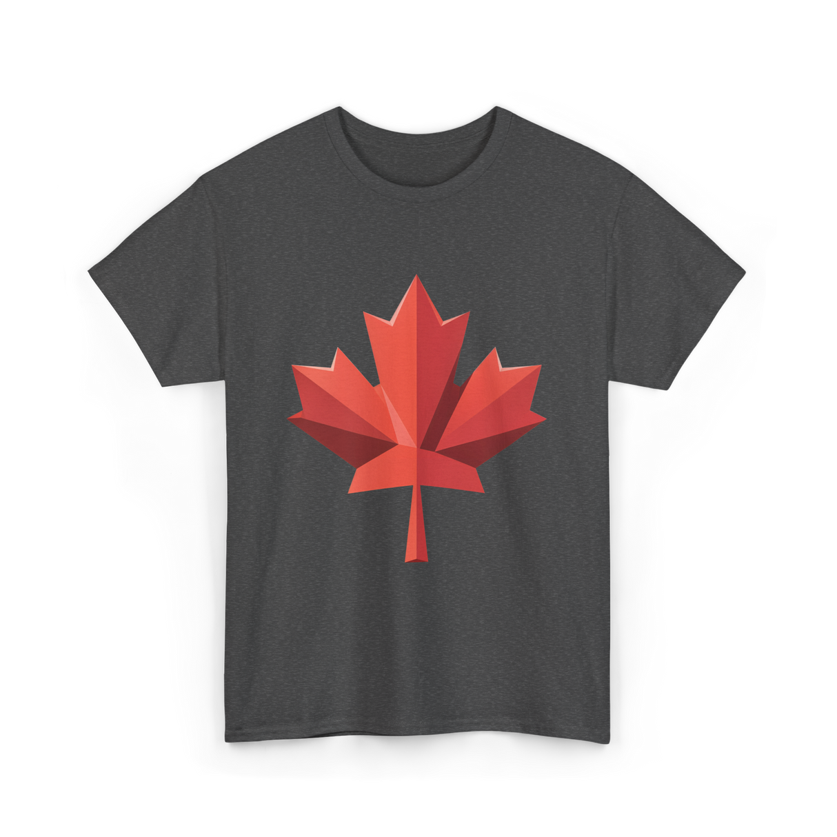 Maple Leaf Canada Day Maple Leaf T-Shirt - Dark Heather