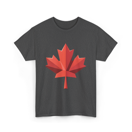 Maple Leaf Canada Day Maple Leaf T-Shirt - Dark Heather