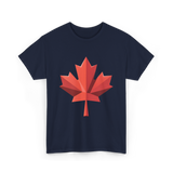 Maple Leaf Canada Day Maple Leaf T-Shirt - Navy