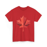 Maple Leaf Canada Day Maple Leaf T-Shirt - Red