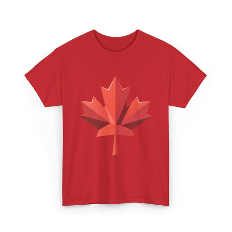 Maple Leaf Canada Day Maple Leaf T-Shirt - Red