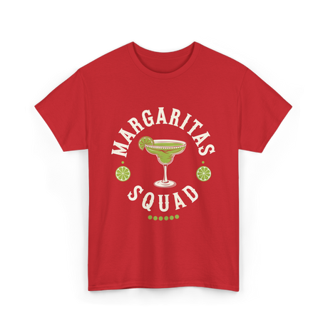 Margaritas Squad Lime Drinkers T-Shirt - Red