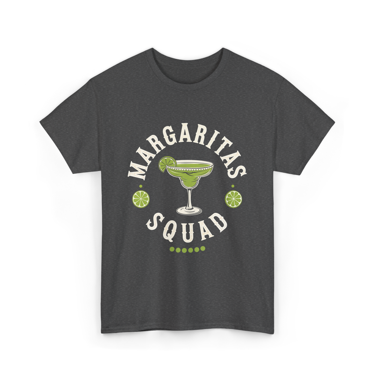 Margaritas Squad Lime Drinkers T-Shirt - Dark Heather