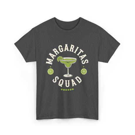 Margaritas Squad Lime Drinkers T-Shirt - Dark Heather