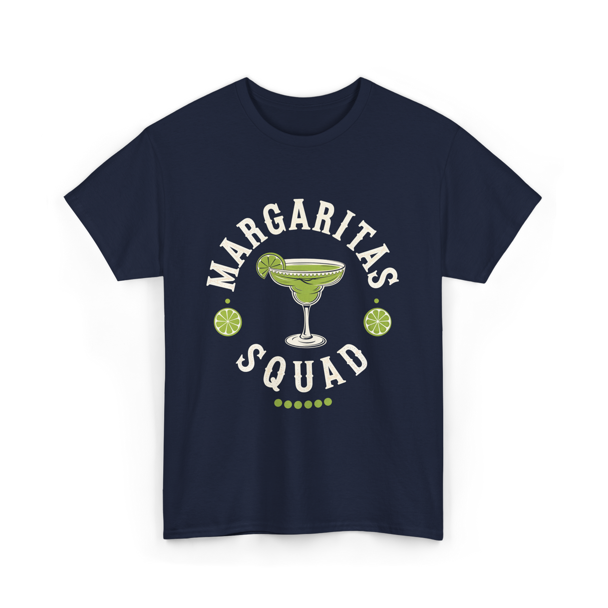 Margaritas Squad Lime Drinkers T-Shirt - Navy