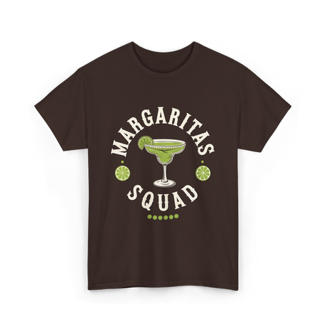 Margaritas Squad Lime Drinkers T-Shirt - Dark Chocolate