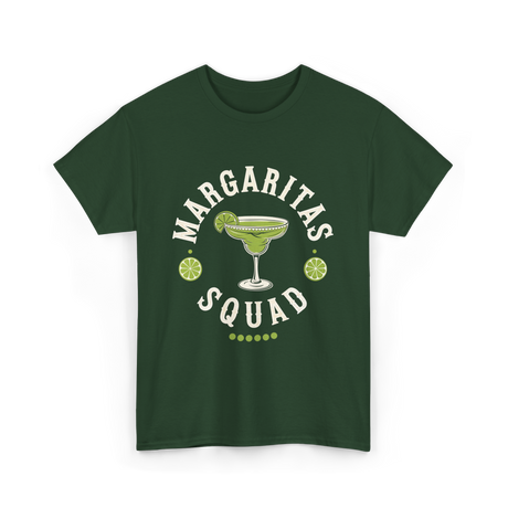 Margaritas Squad Lime Drinkers T-Shirt - Forest Green