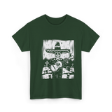 Mariachi Skeleton Dia De Los Muertos T-Shirt - Forest Green