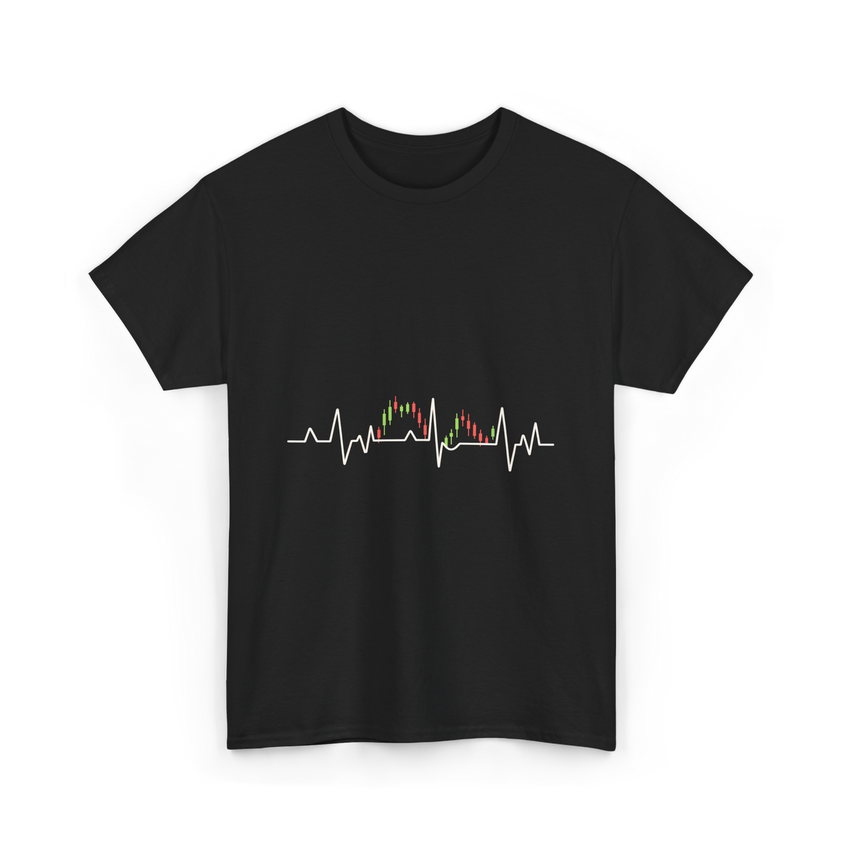 Market Pulse Trading Chart T-Shirt - Black