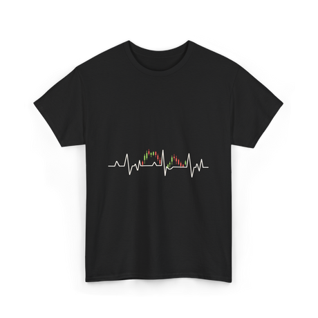 Market Pulse Trading Chart T-Shirt - Black