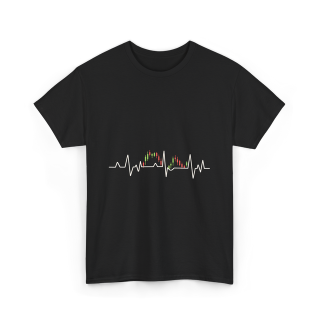 Market Pulse Trading Chart T-Shirt - Black