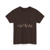 Market Pulse Trading Chart T-Shirt - Dark Chocolate