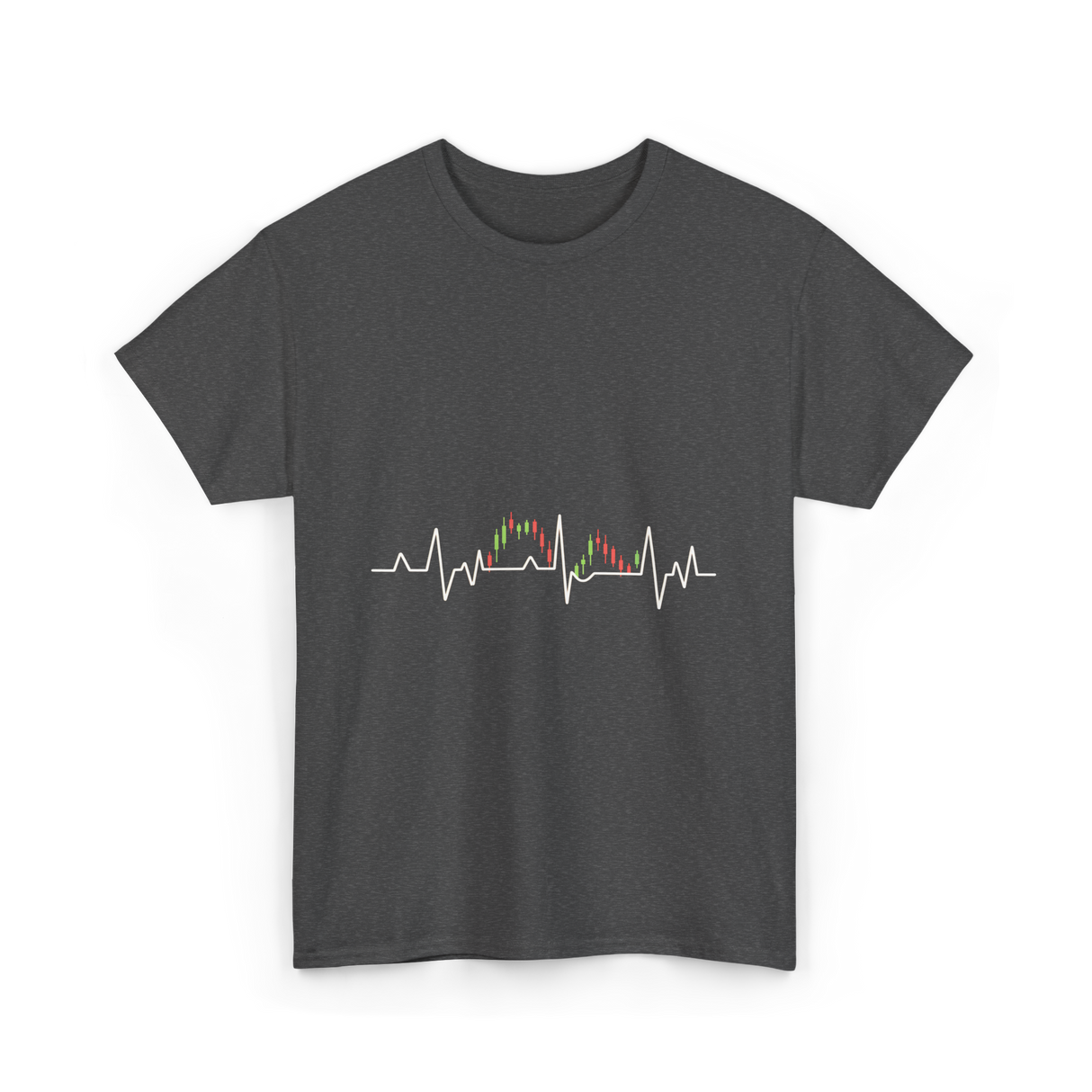 Market Pulse Trading Chart T-Shirt - Dark Heather