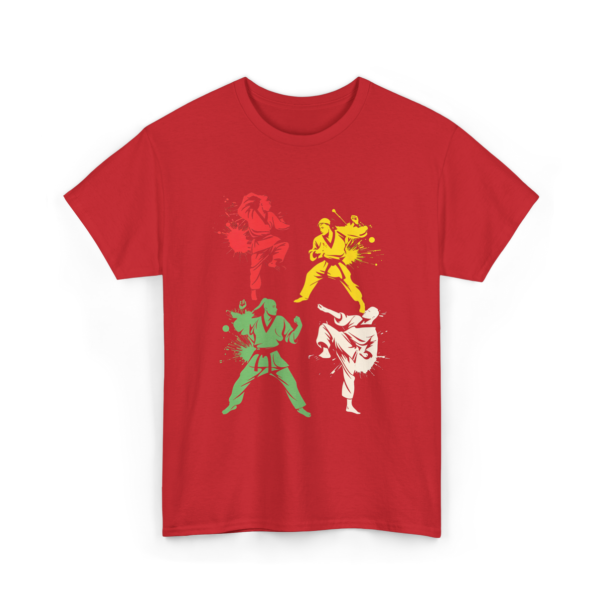 Martial Arts Fighters Karate T-Shirt - Red