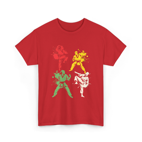 Martial Arts Fighters Karate T-Shirt - Red