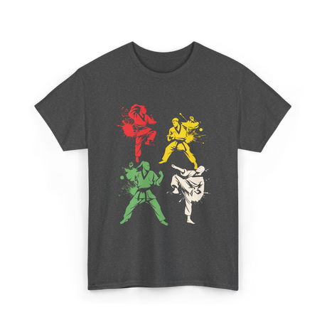 Martial Arts Fighters Karate T-Shirt - Dark Heather