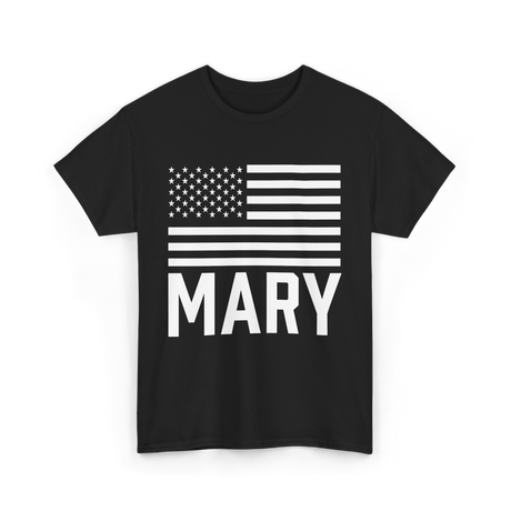 Mary Birthday Custom Name Celebration T-Shirt - Black