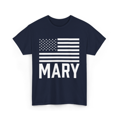 Mary Birthday Custom Name Celebration T-Shirt - Navy