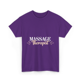 Massage Therapist Massage Therapy T-Shirt - Purple