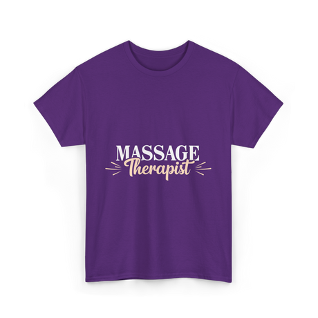 Massage Therapist Massage Therapy T-Shirt - Purple