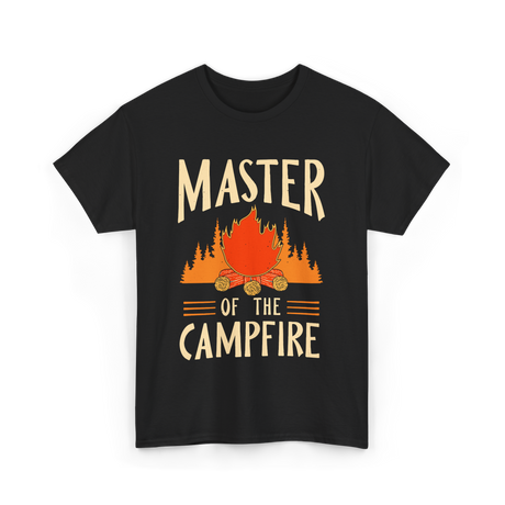 Master Of The Campfire Camping T-Shirt - Black