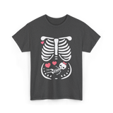 Maternity Skeleton Baby Love Pregnancy T-Shirt - Dark Heather