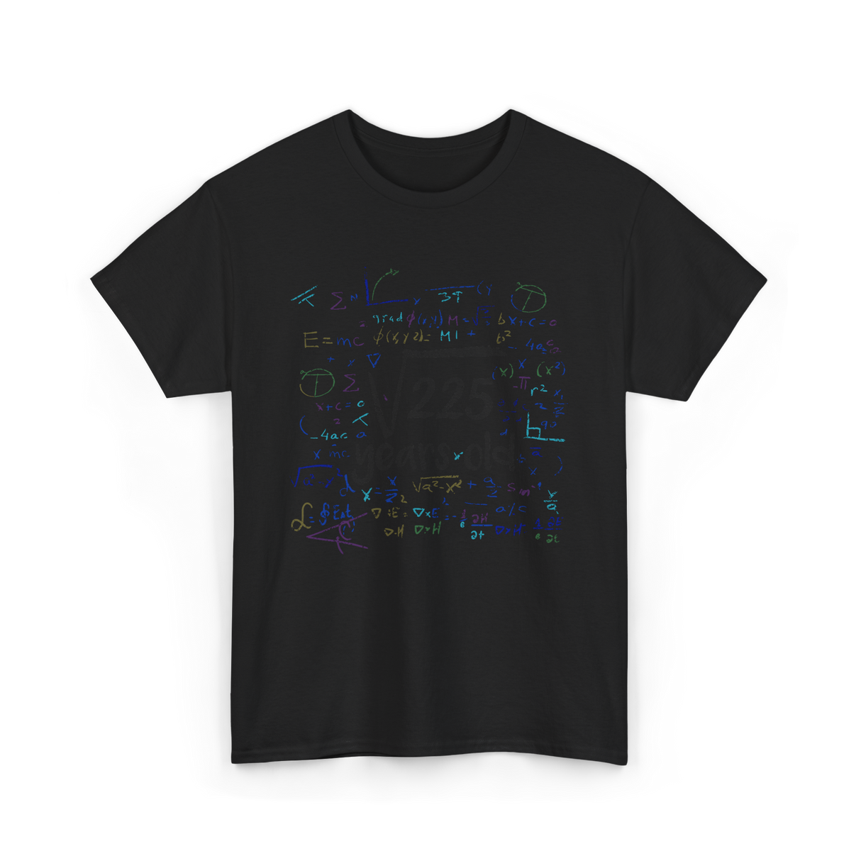 Math Equations Birthday Celebration T-Shirt - Black