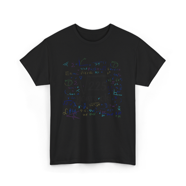 Math Equations Birthday Celebration T-Shirt - Black