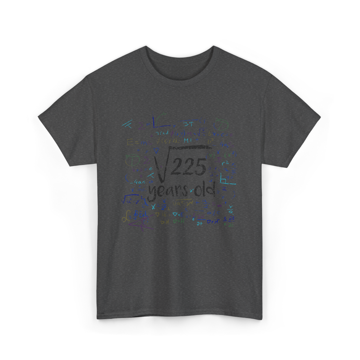 Math Equations Birthday Celebration T-Shirt - Dark Heather