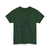 Math Equations Birthday Celebration T-Shirt - Forest Green